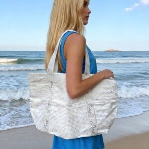 NWTVictoria’s Secret Pink  Bling Tote Bag – Limited Edition Shimmer Logo